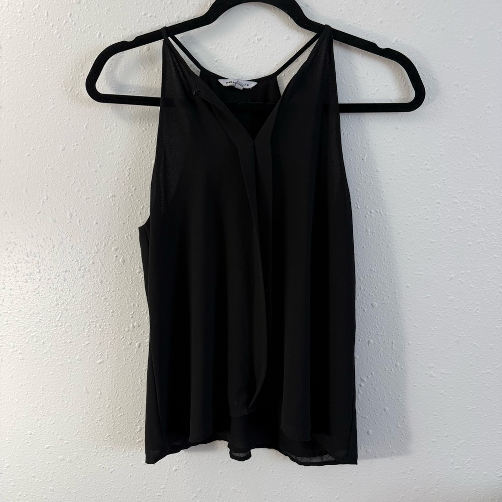 Naked Zebra Black Sleeveless Blouse - Picture 1 of 4